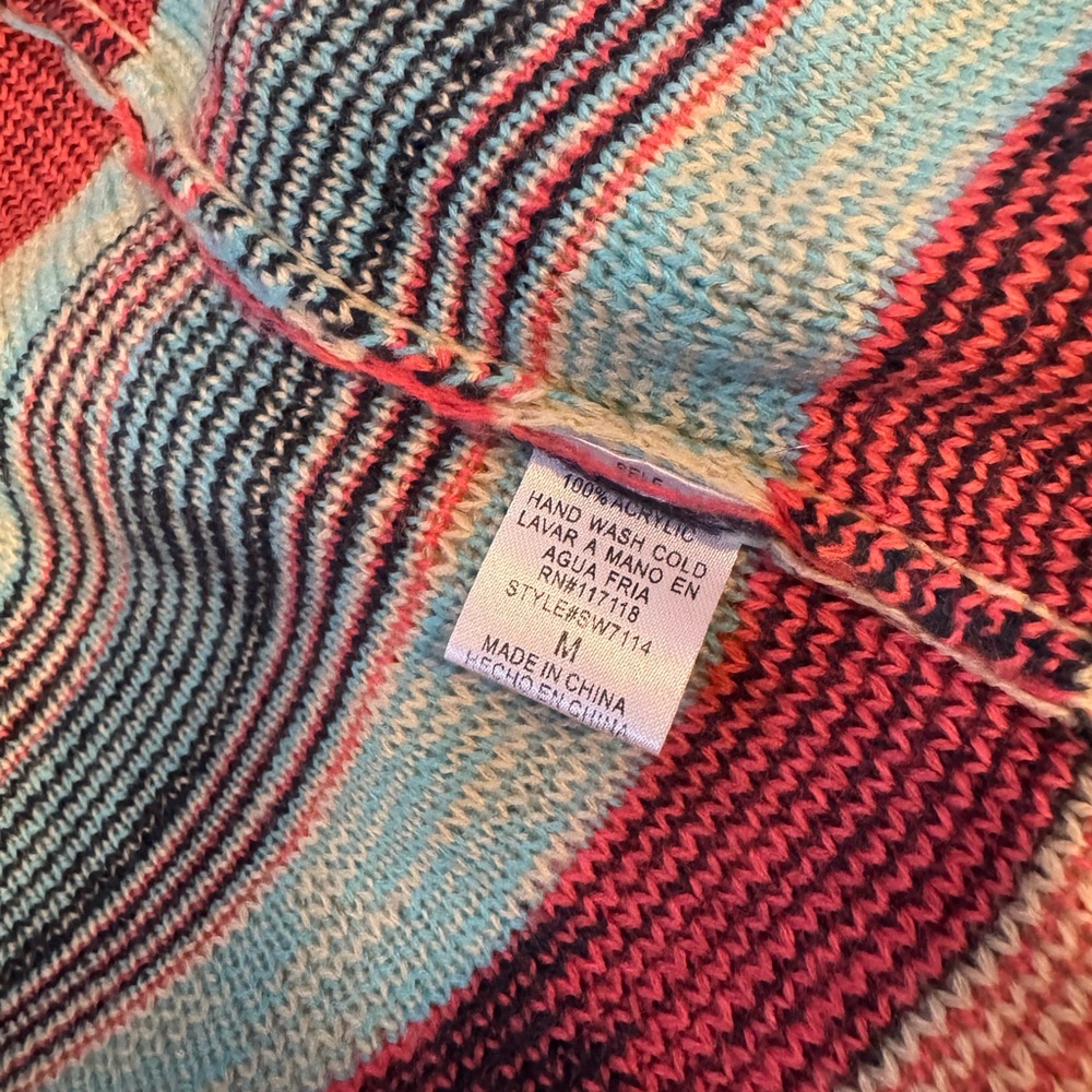 Colorful Geometric Pattern Cardigan - Picture 5 of 5